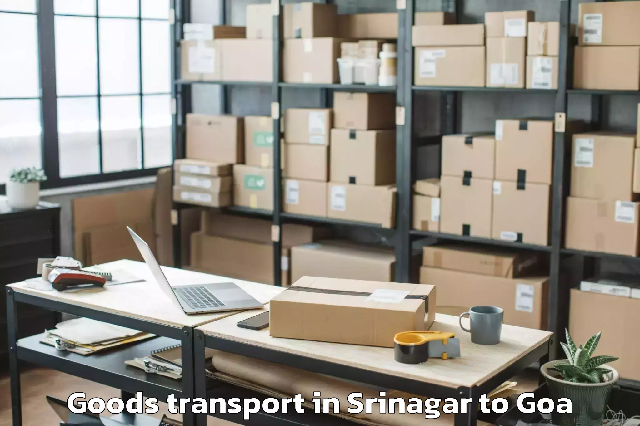 Leading Srinagar to Velha Goa Goods Transport Provider